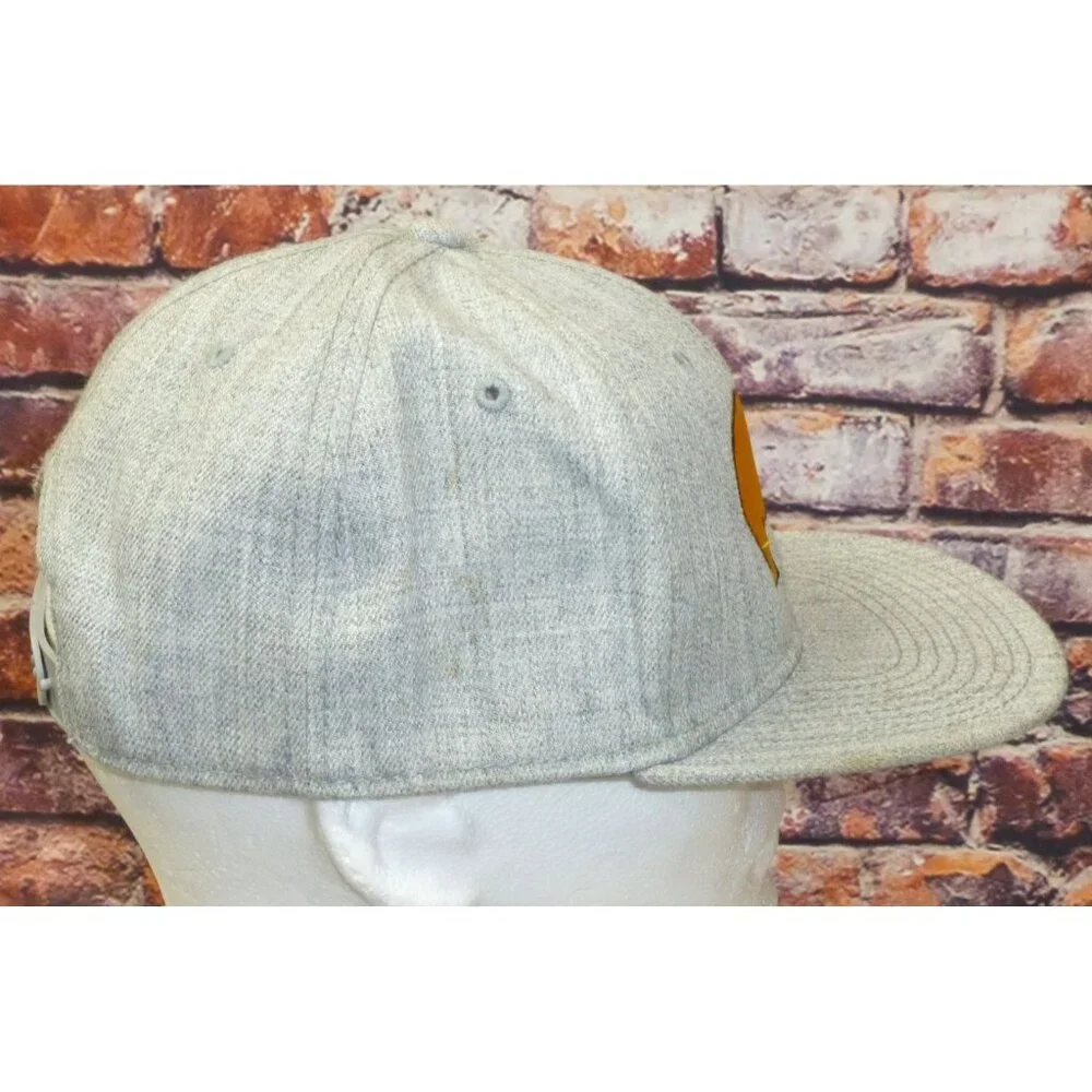 Golden Rhino Embroidered Grey Snapback Cap By Otto  One Size Fits Most - Picture 2 of 6